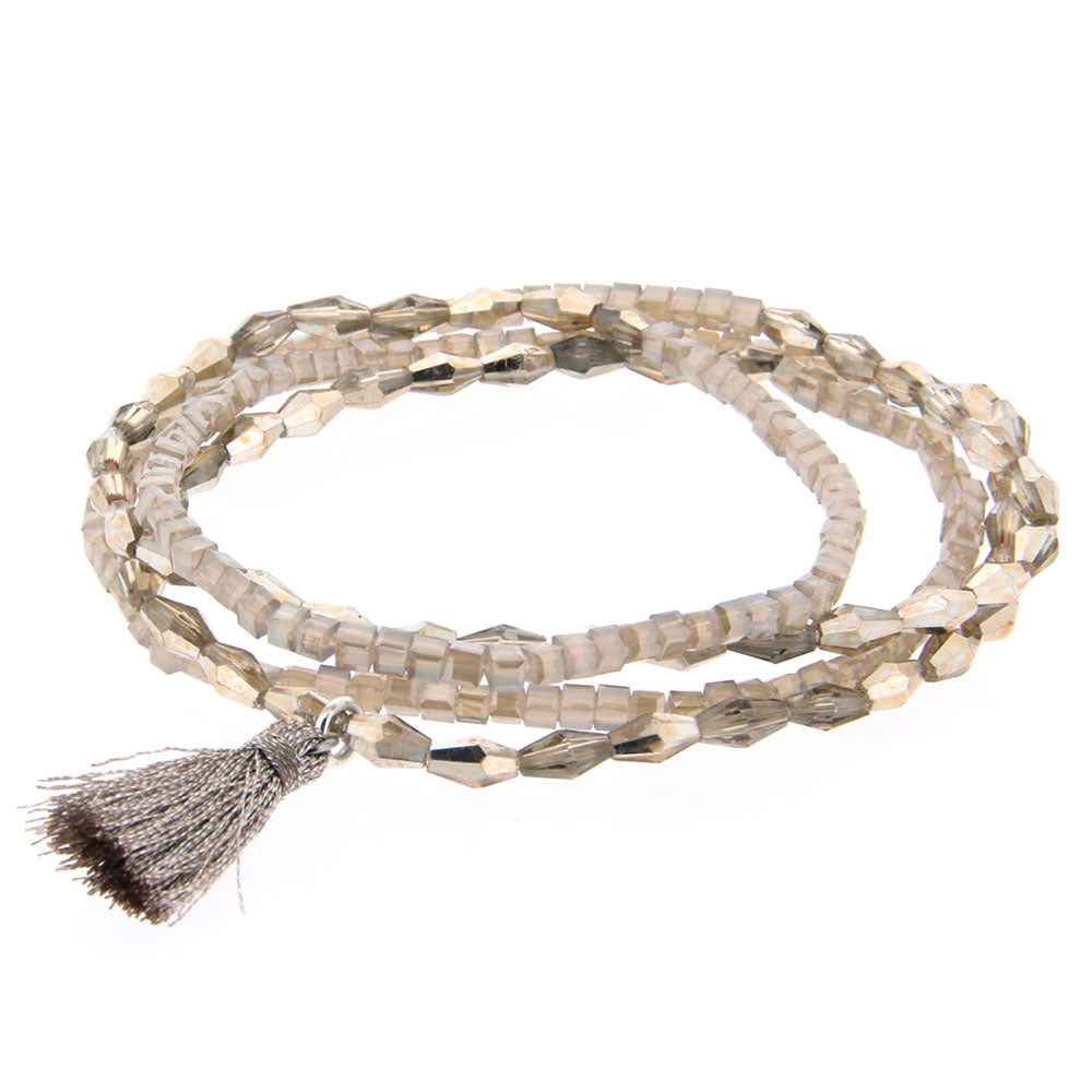 la·Label Jewelry Bracelet Beads Tassel