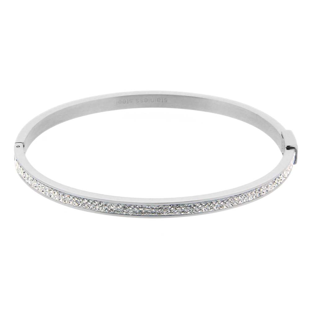 la·Label Jewelry Cuff cubic zirconia slim LB-005 -ZIR