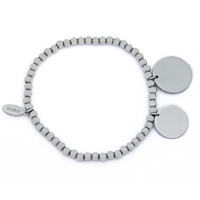 la·Label Jewelry Bracelet Ball Beads large disc pendants LB-021-BAL