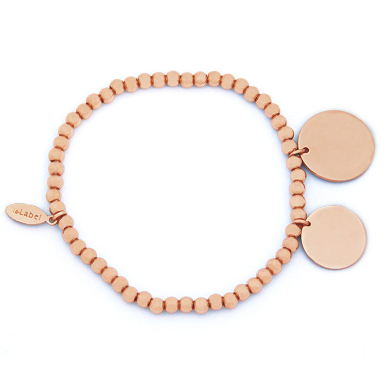 la·Label Jewelry Bracelet Ball Beads large disc pendants LB-021-BAL