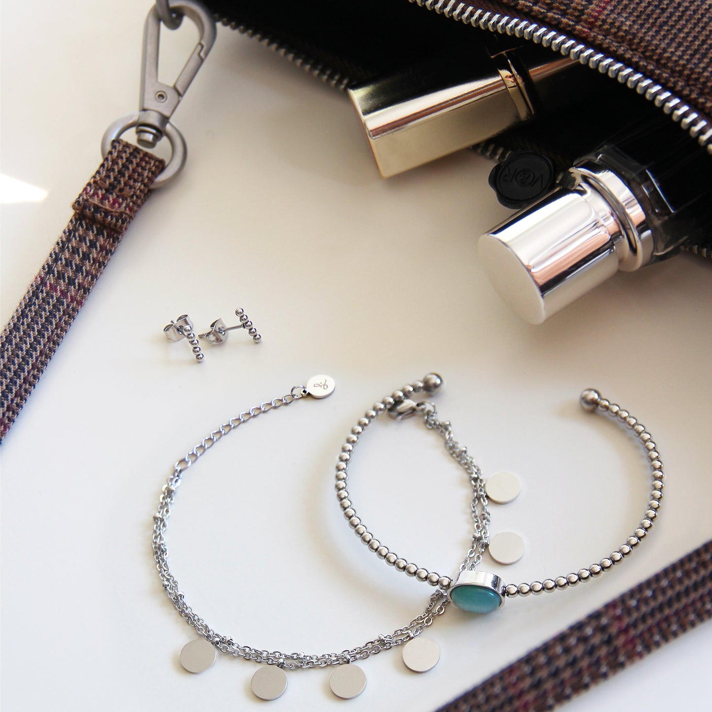 la·Label Jewelry Cuff Ball Cateye LB-022-TUR