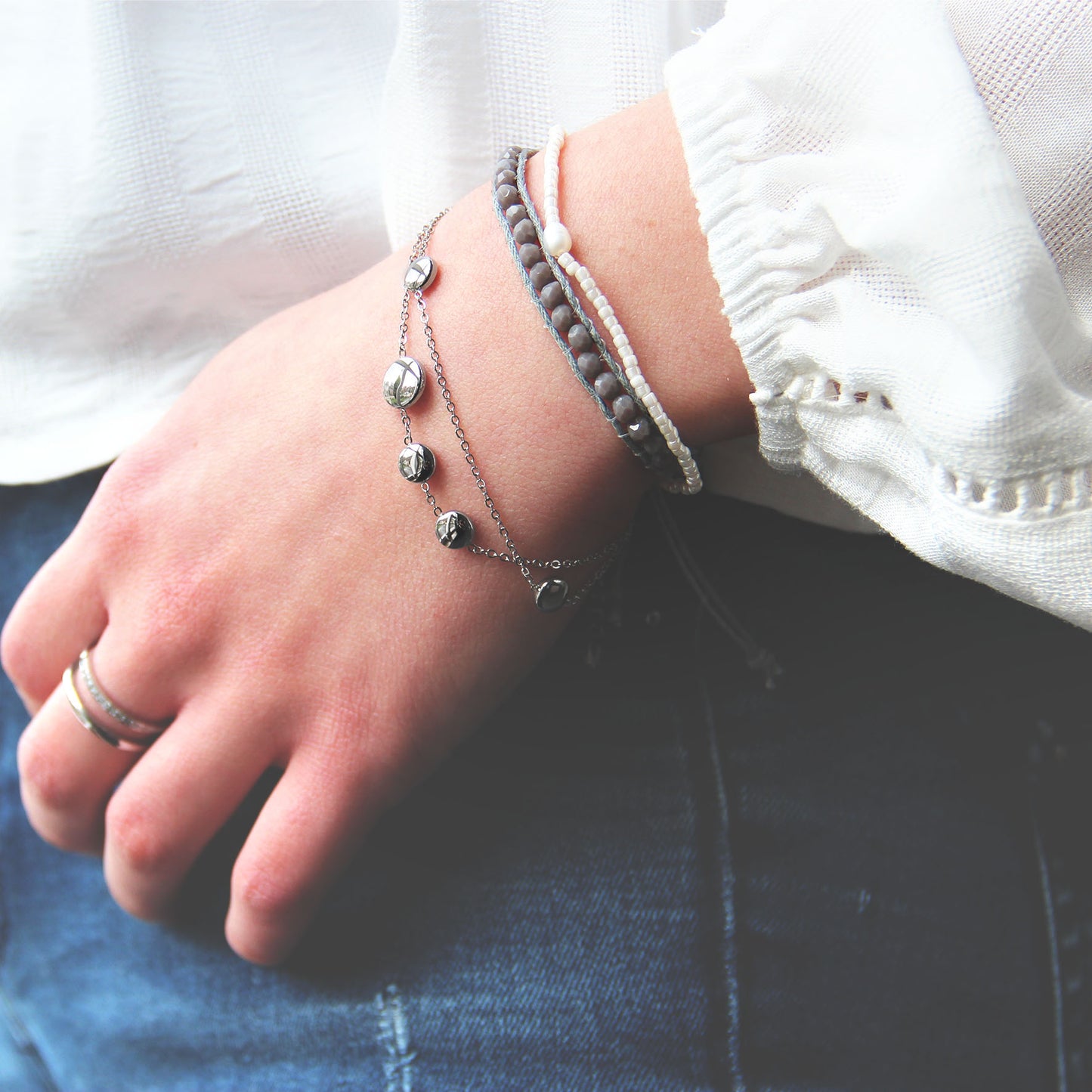 la·Label Jewelry Bracelet Dots LB-035-DOT