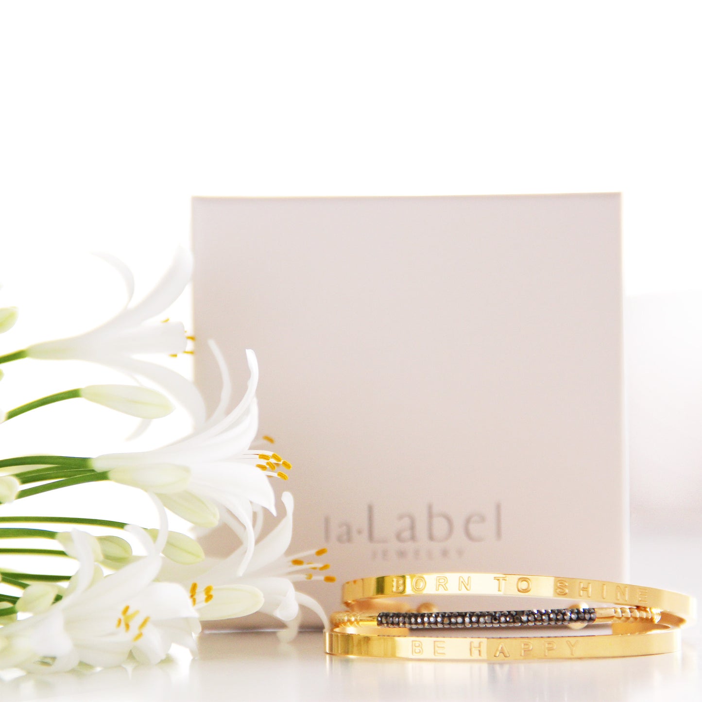 la·Label Jewelry Cuff Quote BOR LB-102-BOR