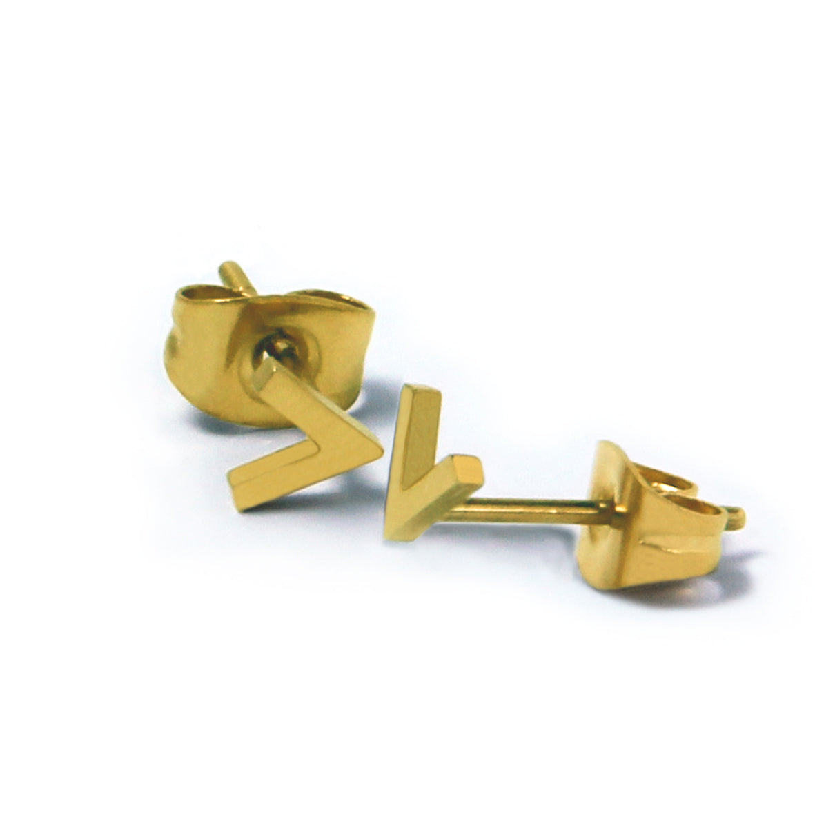 la•Label Jewelry Studs V-shape small LE-014-VHV