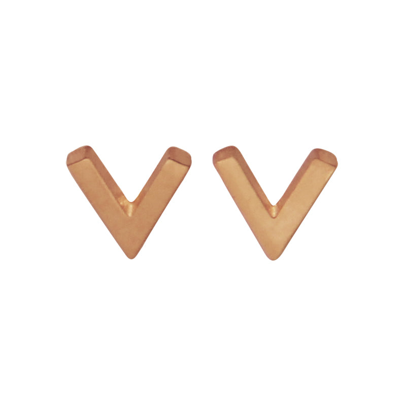 la•Label Jewelry Studs V-shape small LE-014-VHV
