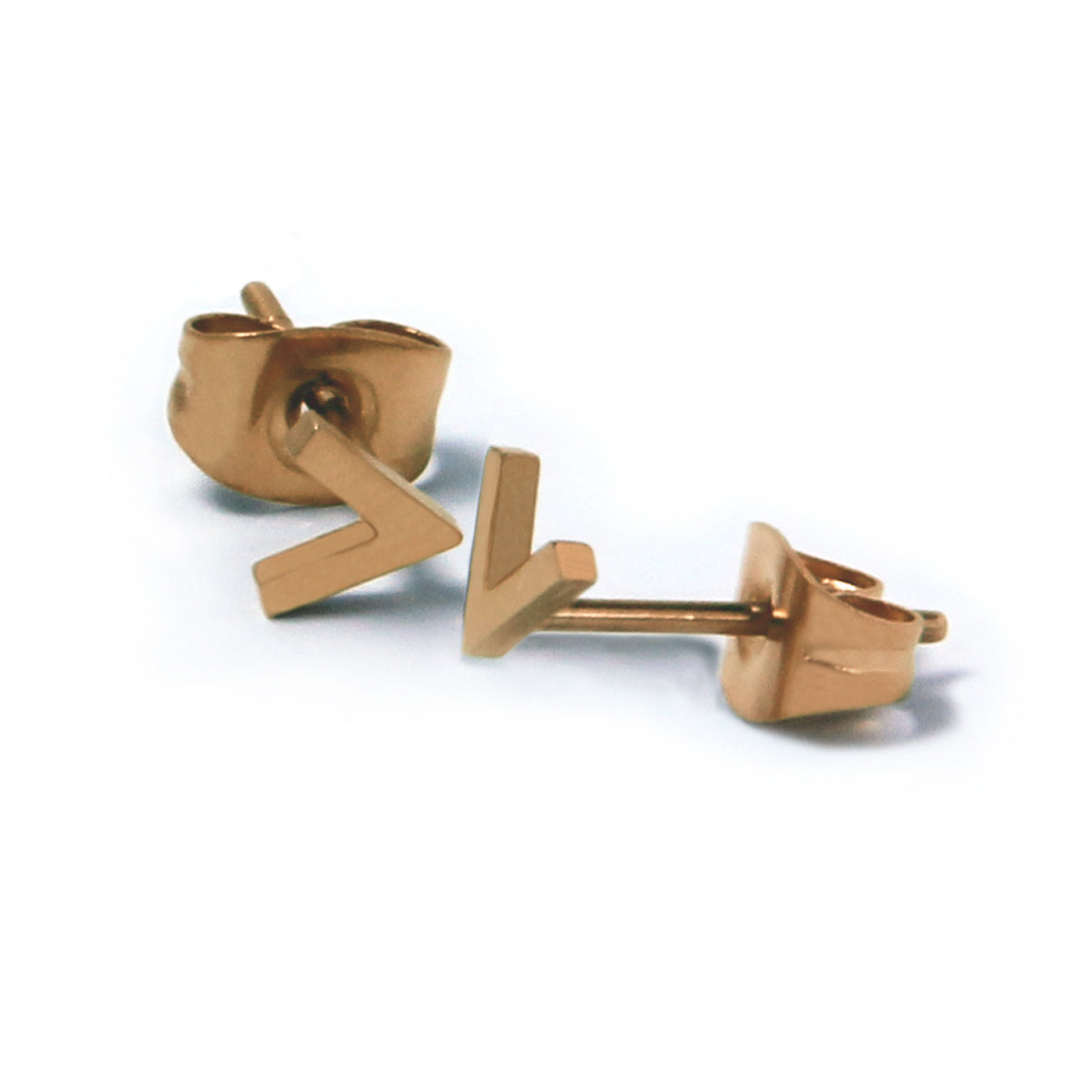la•Label Jewelry Studs V-shape small LE-014-VHV