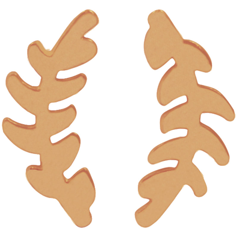 la•Label Jewelry Studs Leaf LE-017-LEA