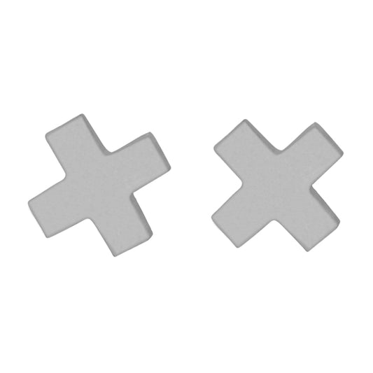 la·Label Jewelry Studs Cross X LE-020-IKS