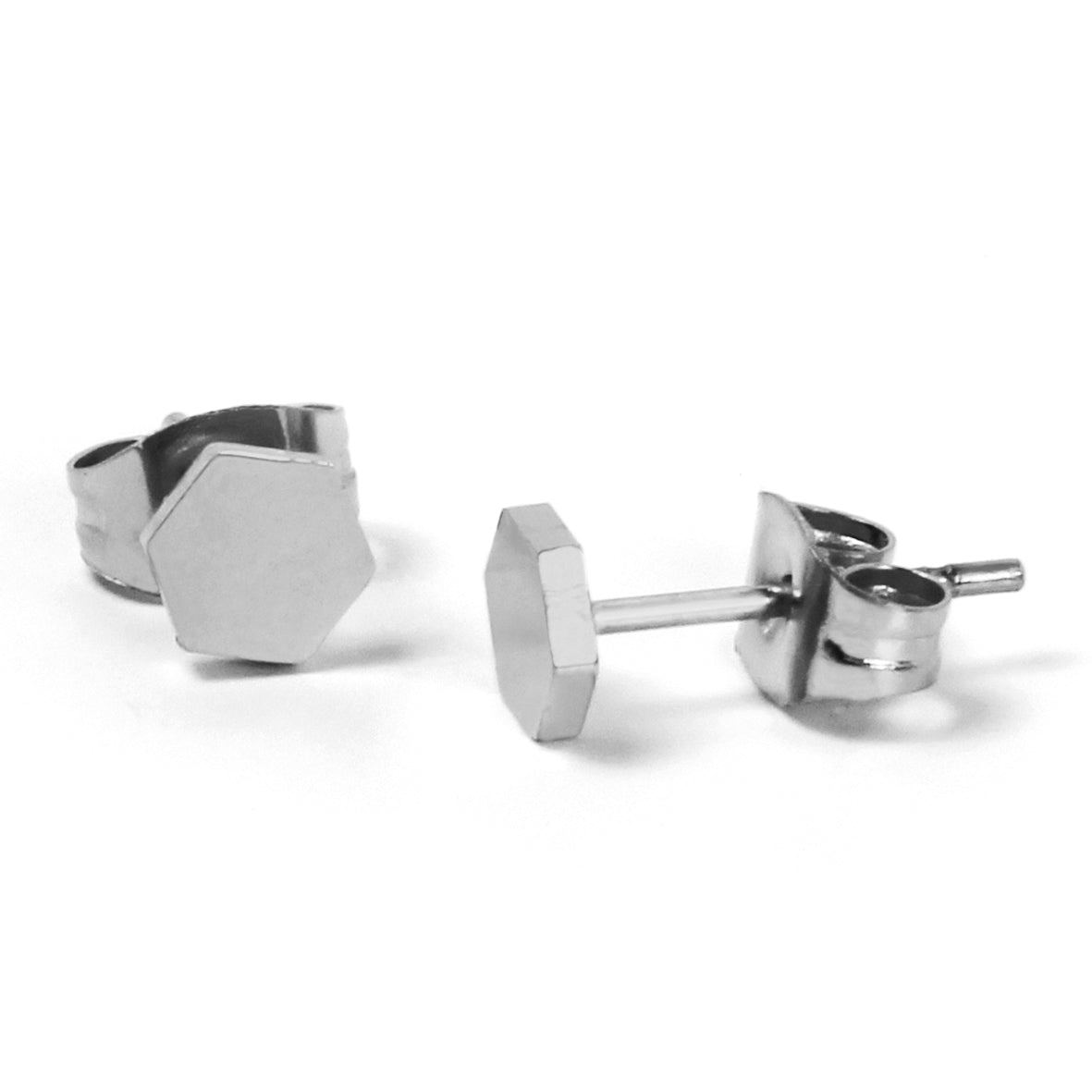la•Label Jewelry Studs Hexagon LE-021-HEX