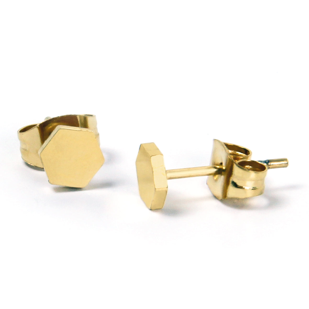 la•Label Jewelry Studs Hexagon LE-021-HEX