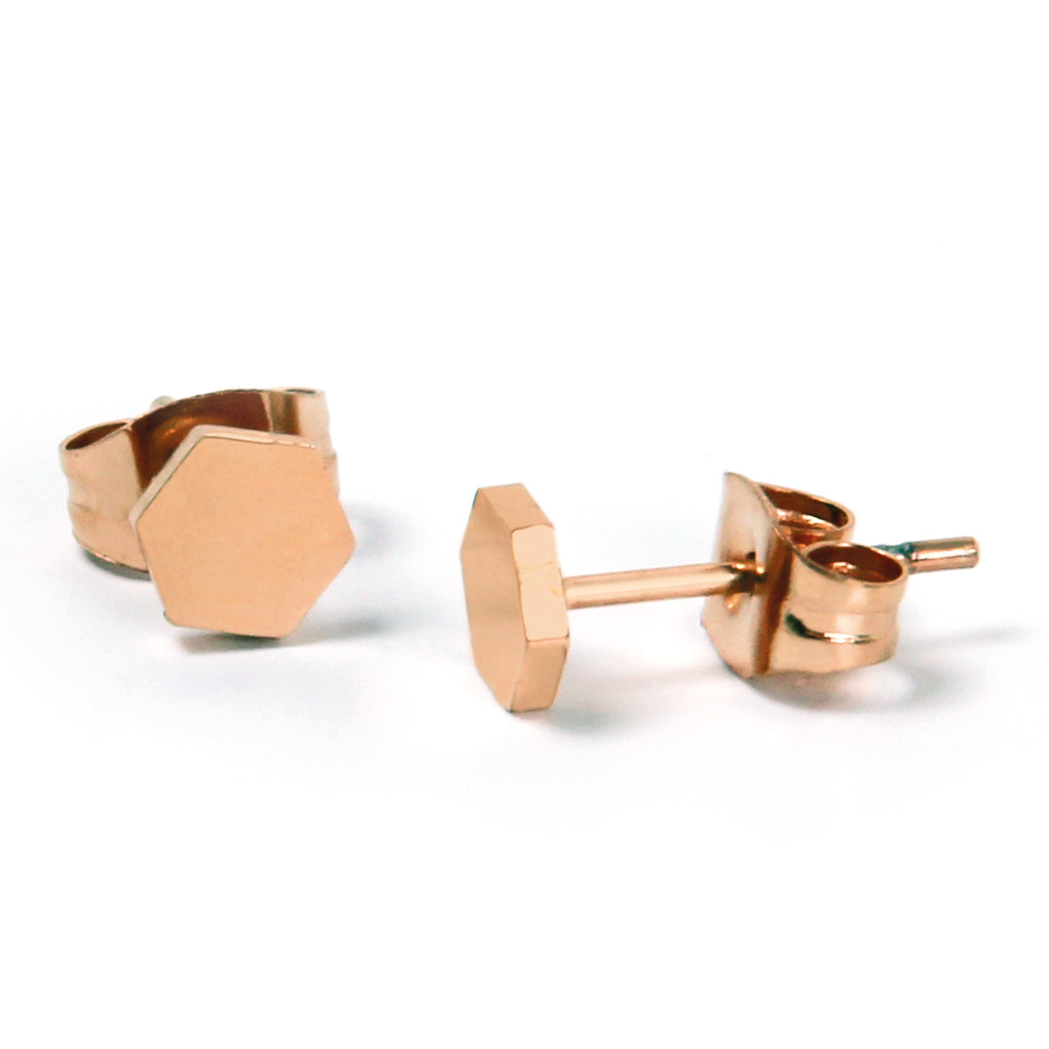la•Label Jewelry Studs Hexagon LE-021-HEX