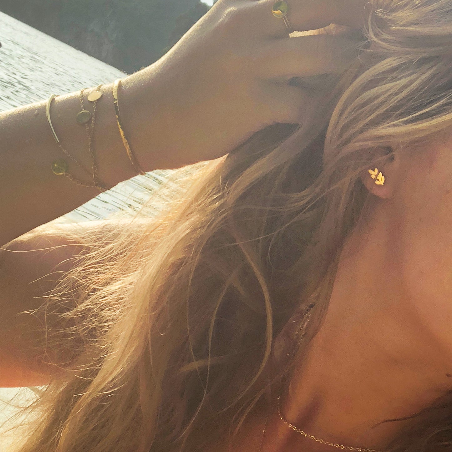 la•Label Jewelry Studs Twig LE-022-TWI