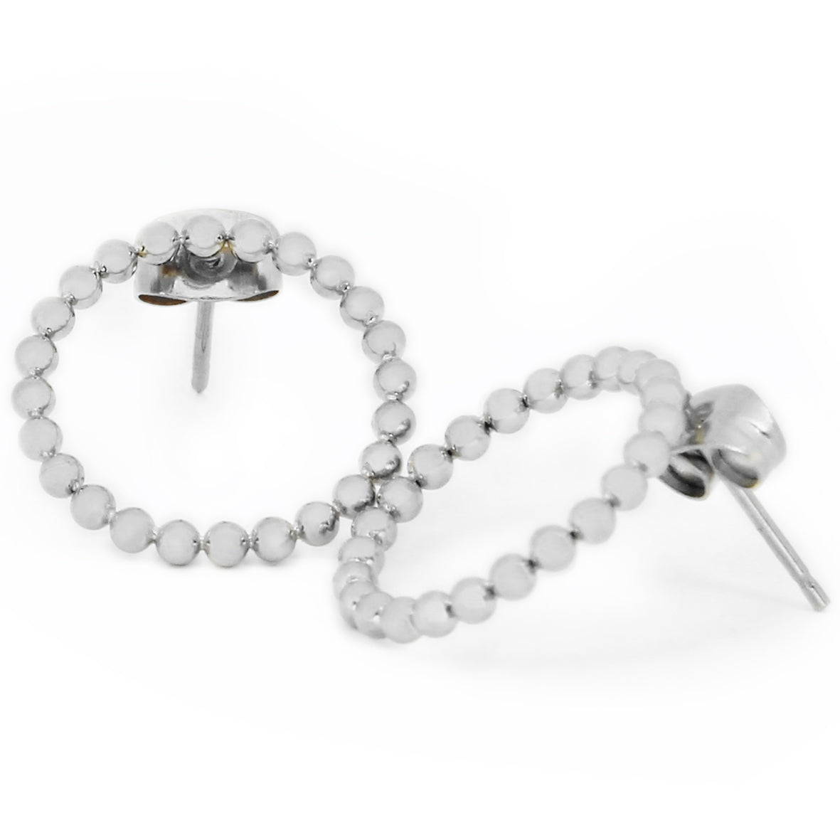 la·Label Jewelry Earrings Open Circle Ball