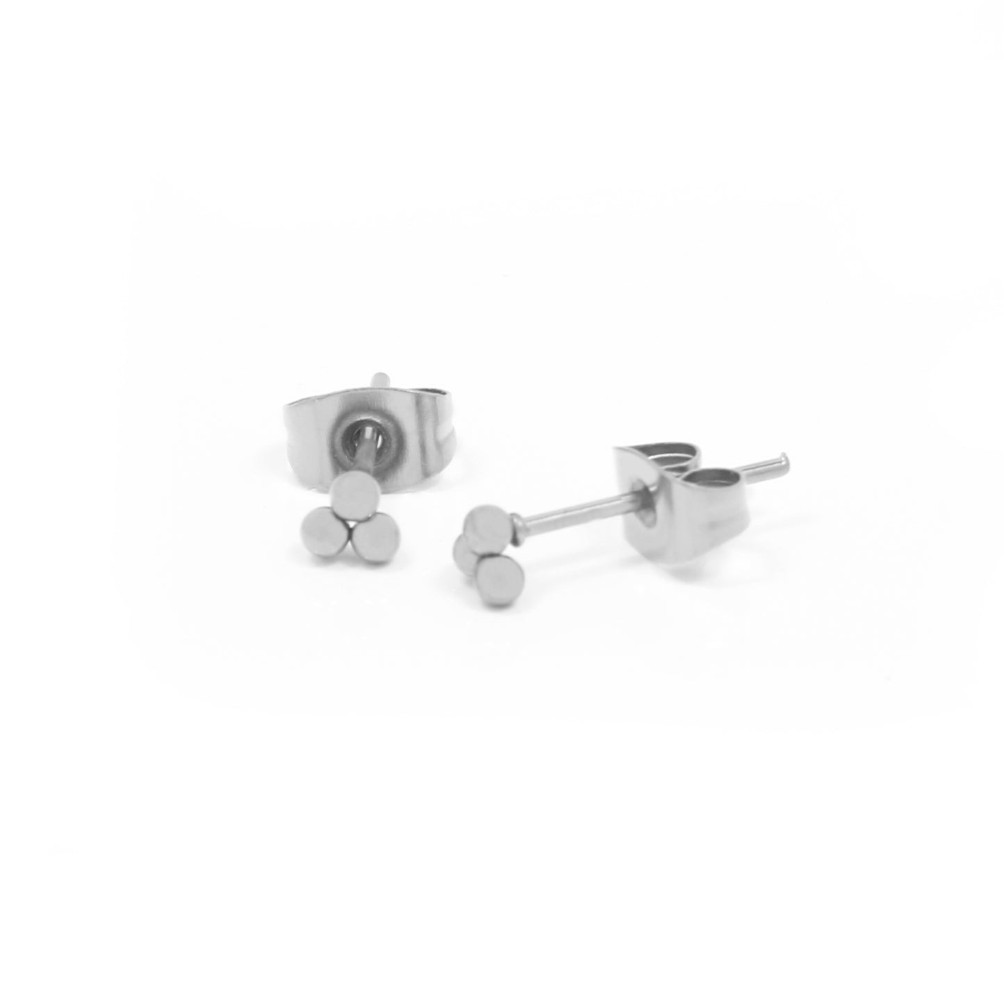 la•Label Jewelry Studs Triple Ball LE-032-SBA