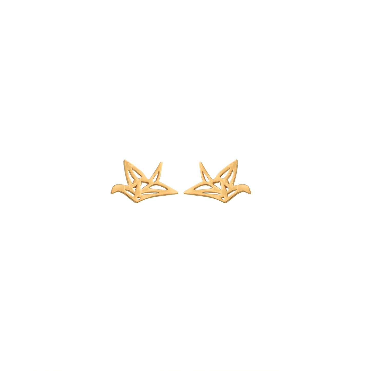 la•Label Jewelry Studs Origami Bird LE-040-ORB