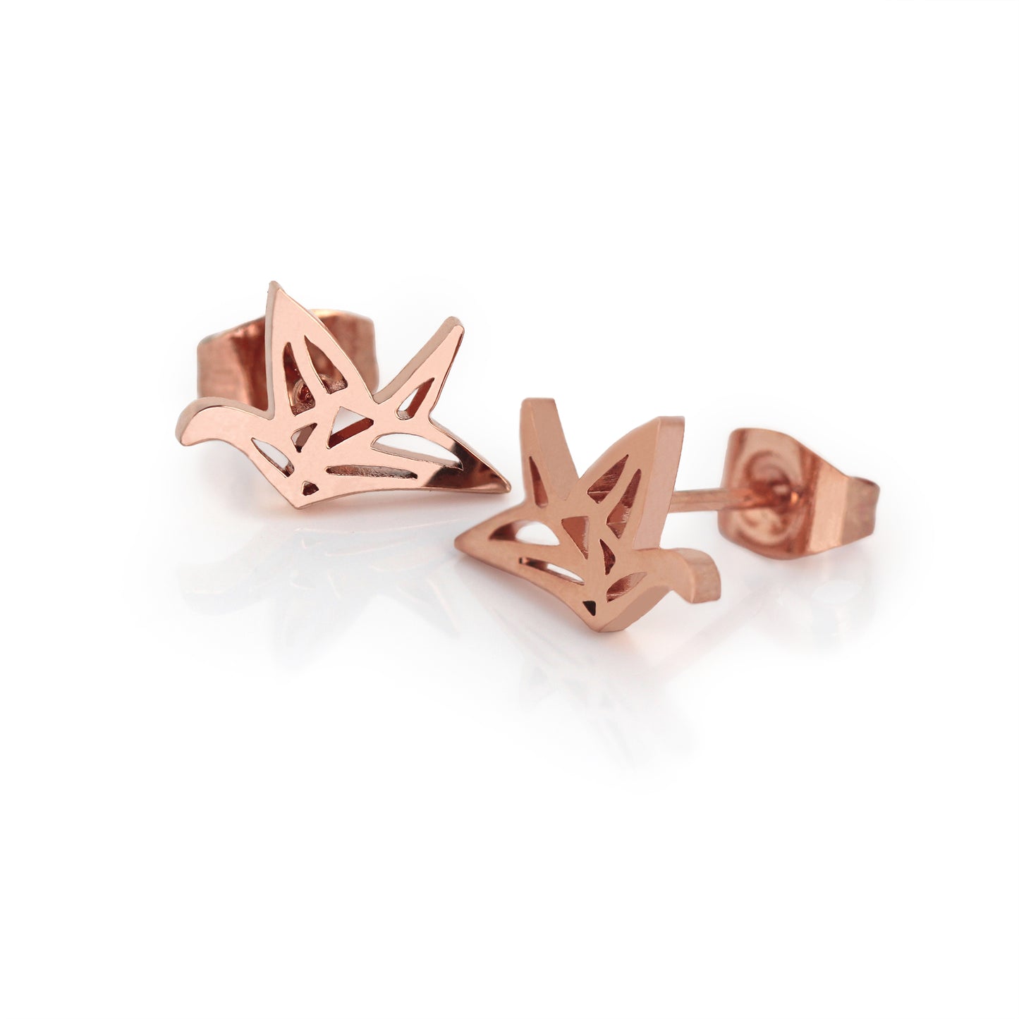la•Label Jewelry Studs Origami Bird LE-040-ORB