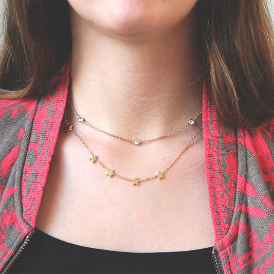 la·Label Jewelry Necklace stars