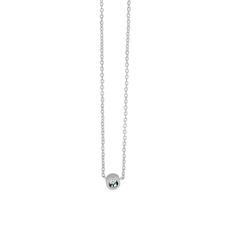 la·Label Jewelry Necklace cubic zirconia pendant LN-011-ZRO