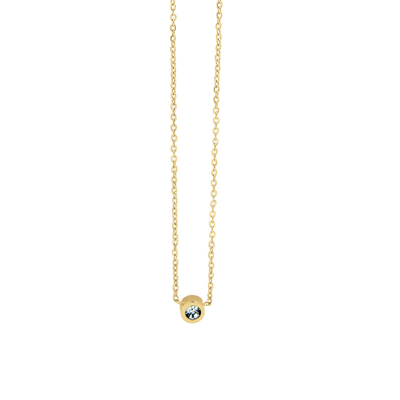 la·Label Jewelry Necklace cubic zirconia pendant LN-011-ZRO