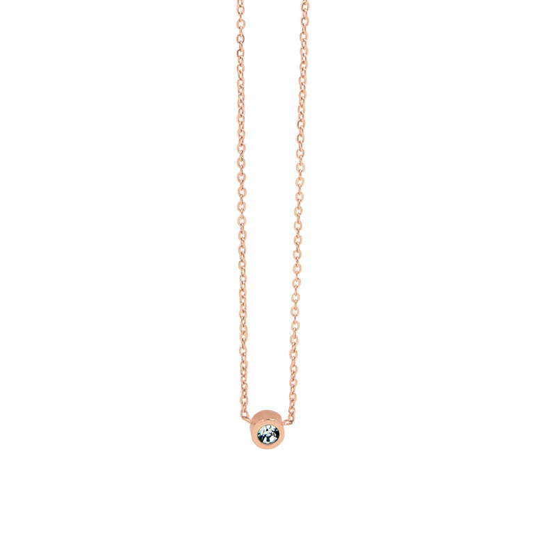 la·Label Jewelry Necklace cubic zirconia pendant LN-011-ZRO