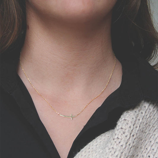 la·Label Jewelry Necklace cross
