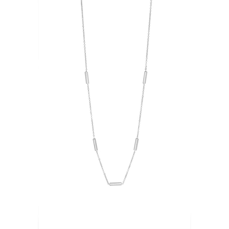 la·Label Jewelry Necklace 5 bars LN-020-STS
