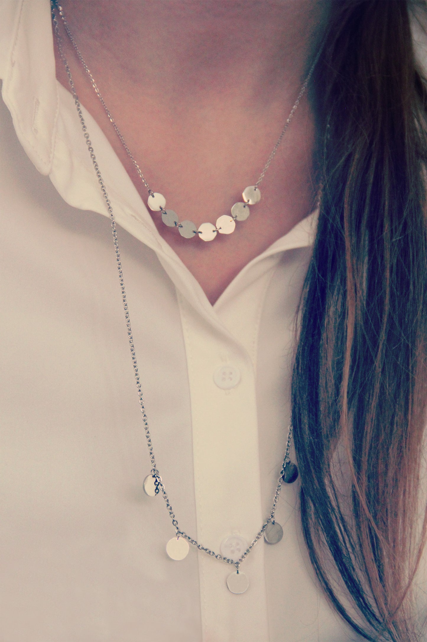 la·Label Jewelry Necklace octagon plates LN-022-OCT