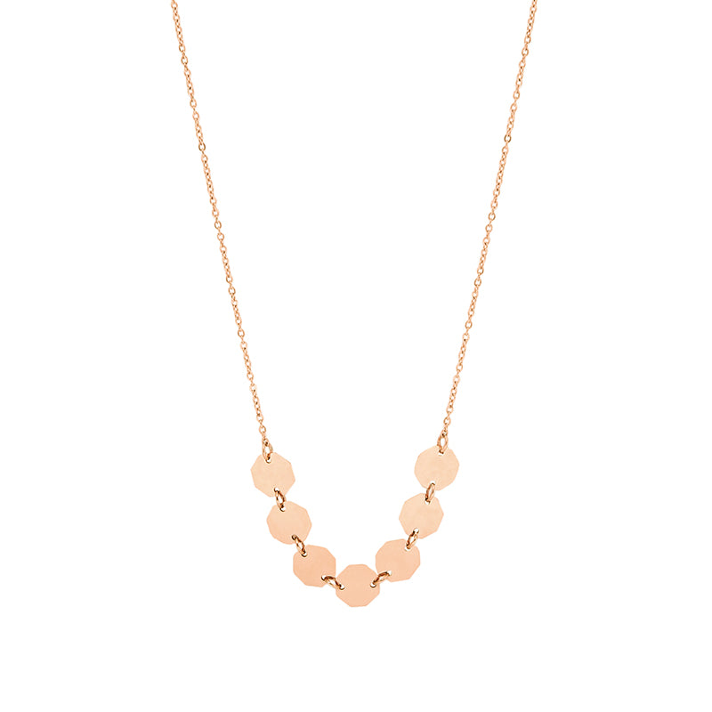 la·Label Jewelry Necklace octagon plates LN-022-OCT