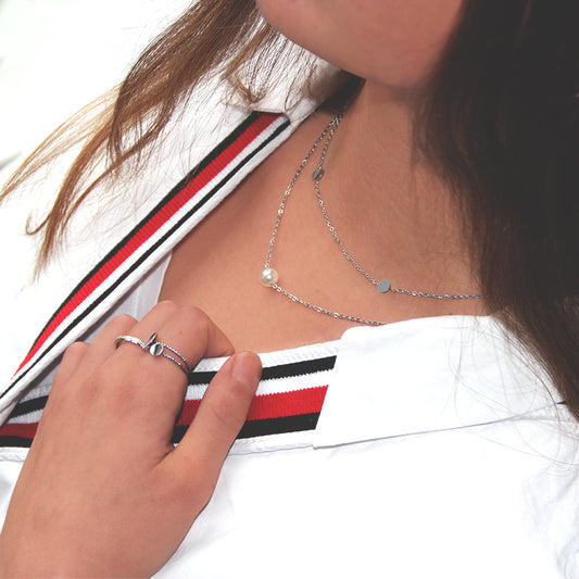 la·Label Jewelry Necklace pearl