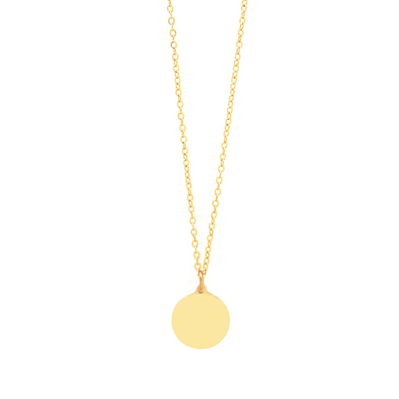 la·Label Jewelry Necklace small disc LN-027-PLA