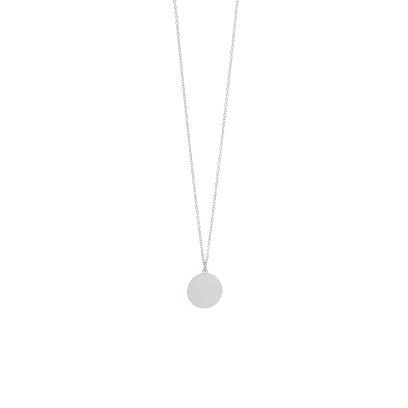 la·Label Jewelry Necklace large disc NL-028-PLA