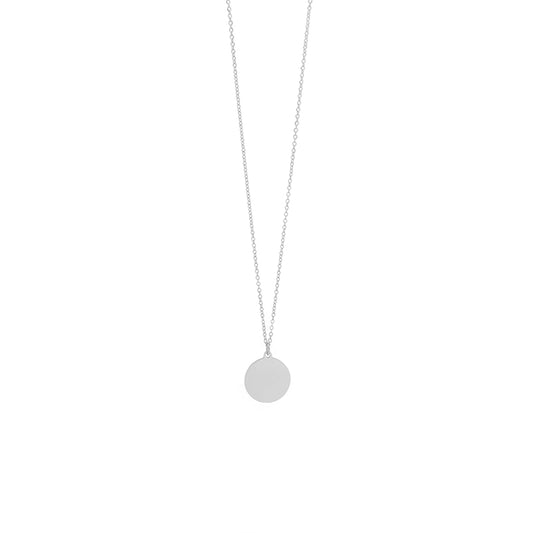 la·Label Jewelry Necklace large disc NL-028-PLA