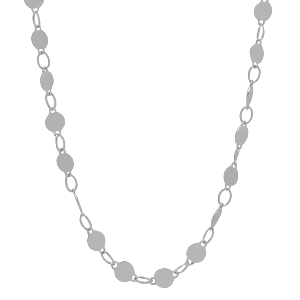 la·Label Jewelry Necklace mini plates chain LN-030-MPL-70