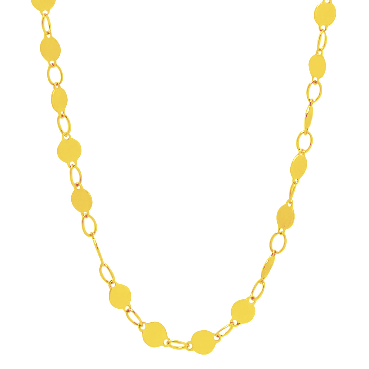 la·Label Jewelry Necklace mini plates chain