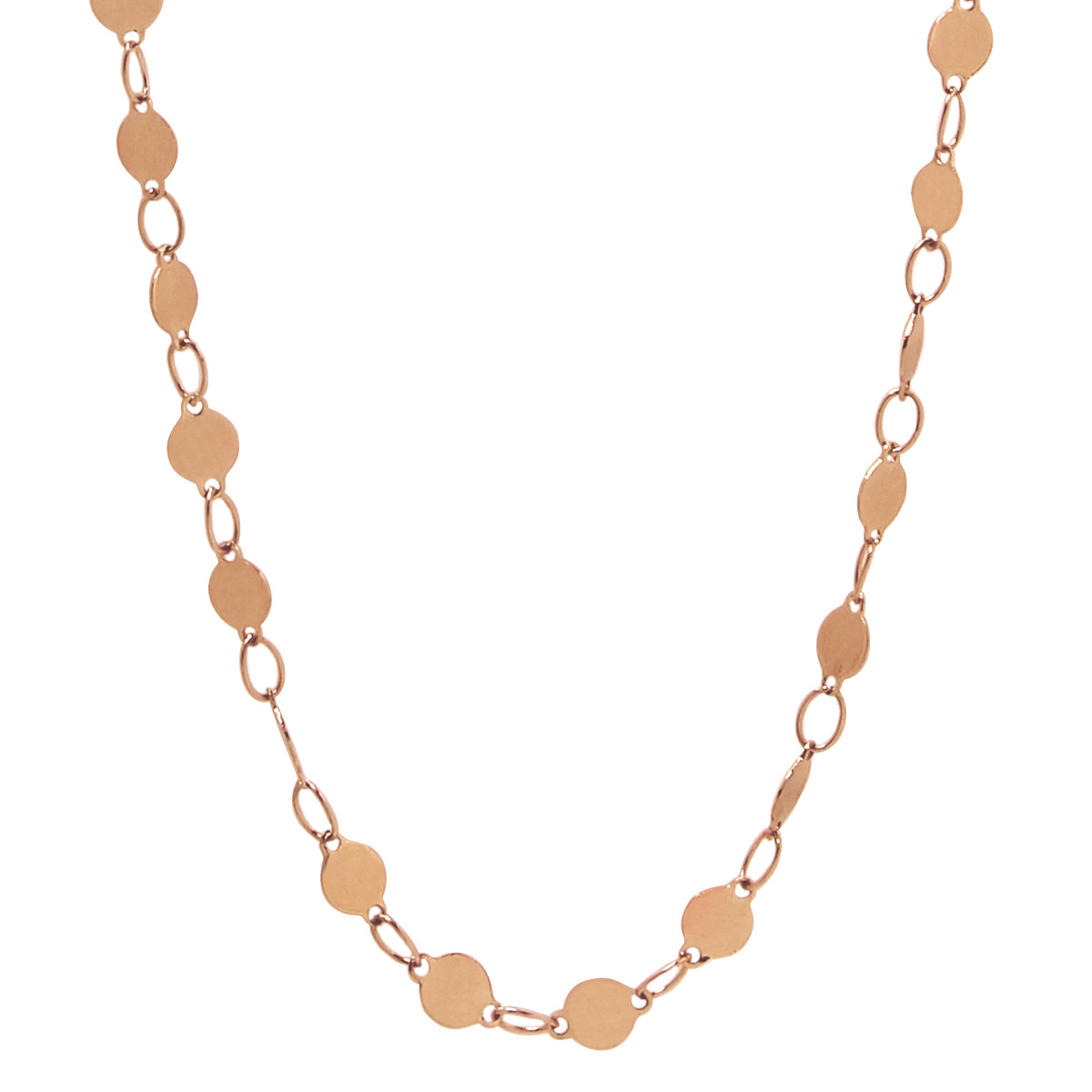 la·Label Jewelry Necklace mini plates chain LN-030-MPL-70