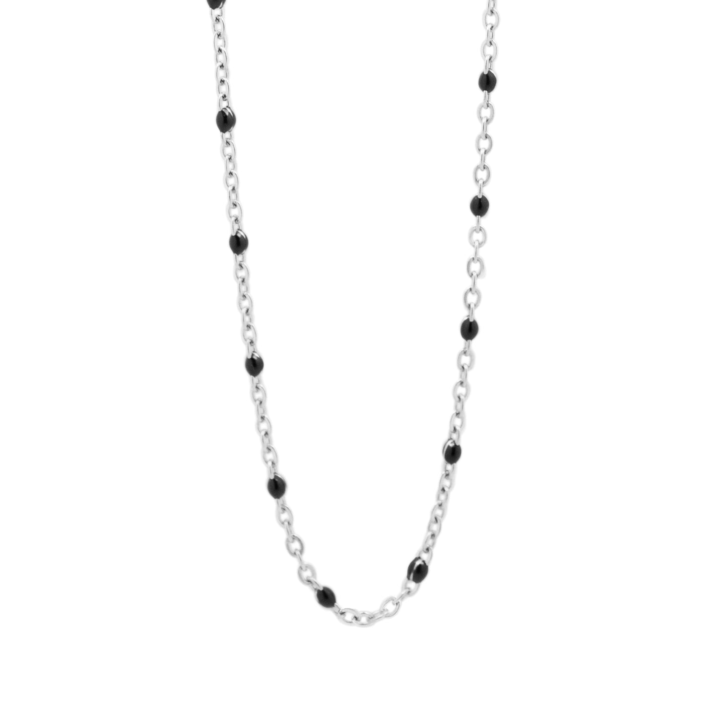 la·Label Jewelry Necklace black dots LN-035-BLA