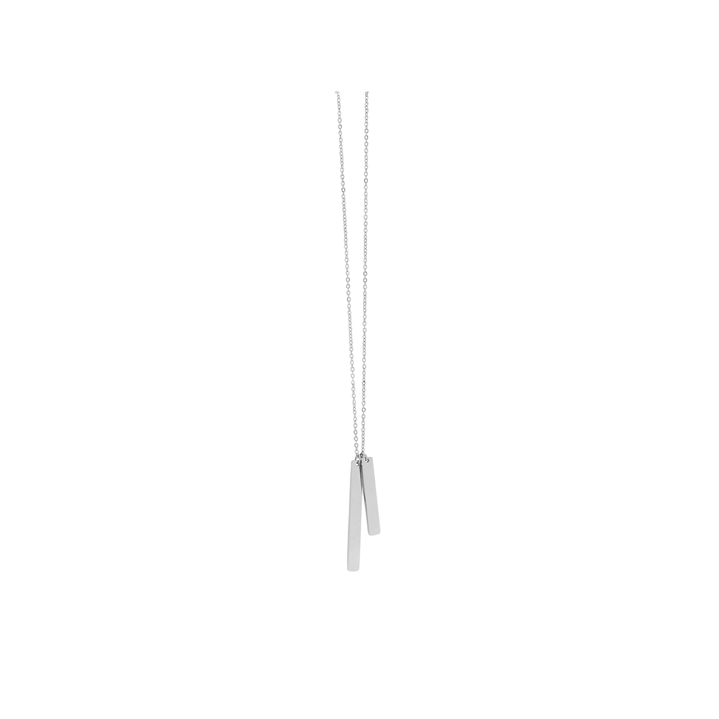 la·Label Jewelry Necklace Double Bar LN-039-DBR