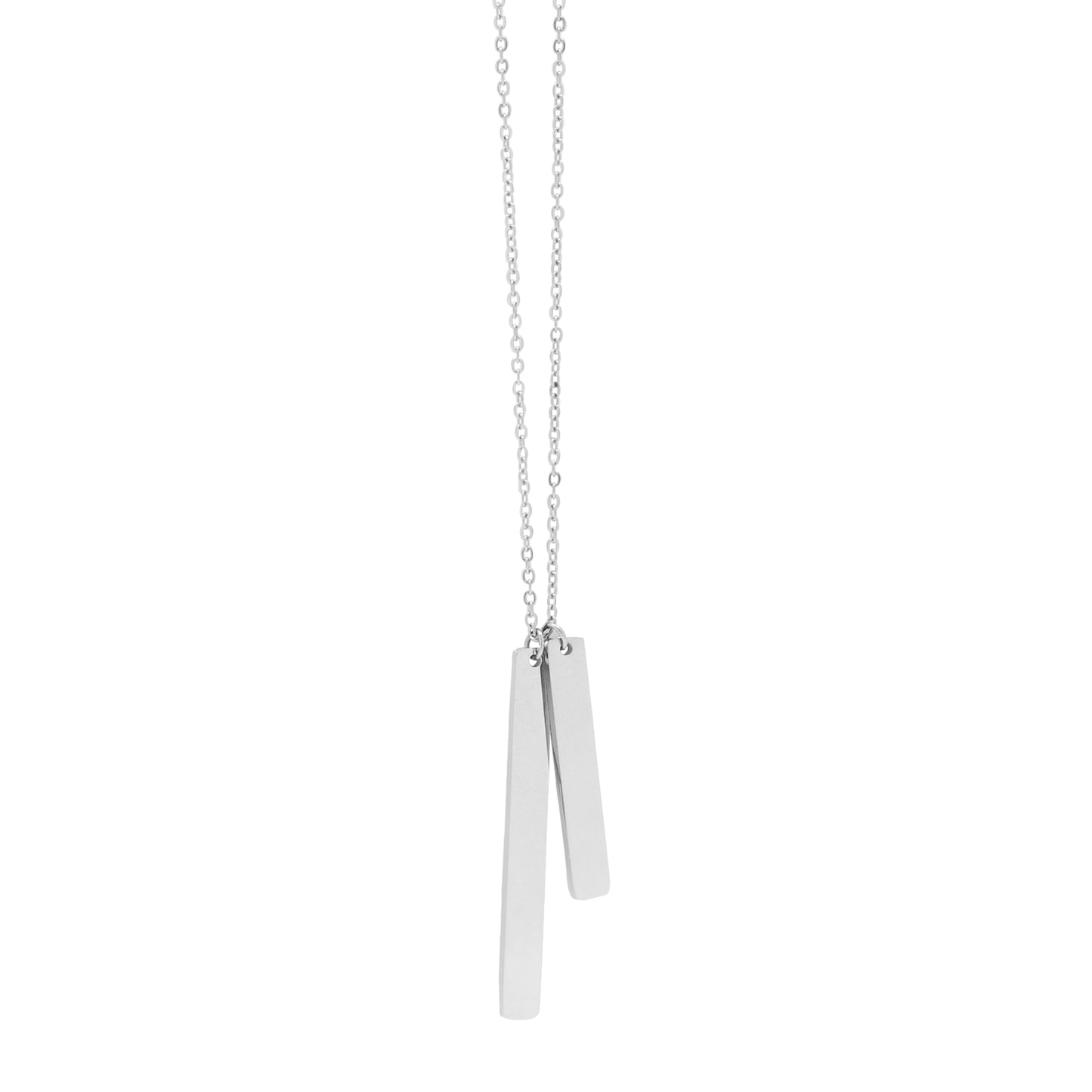 la·Label Jewelry Necklace Double Bar LN-039-DBR