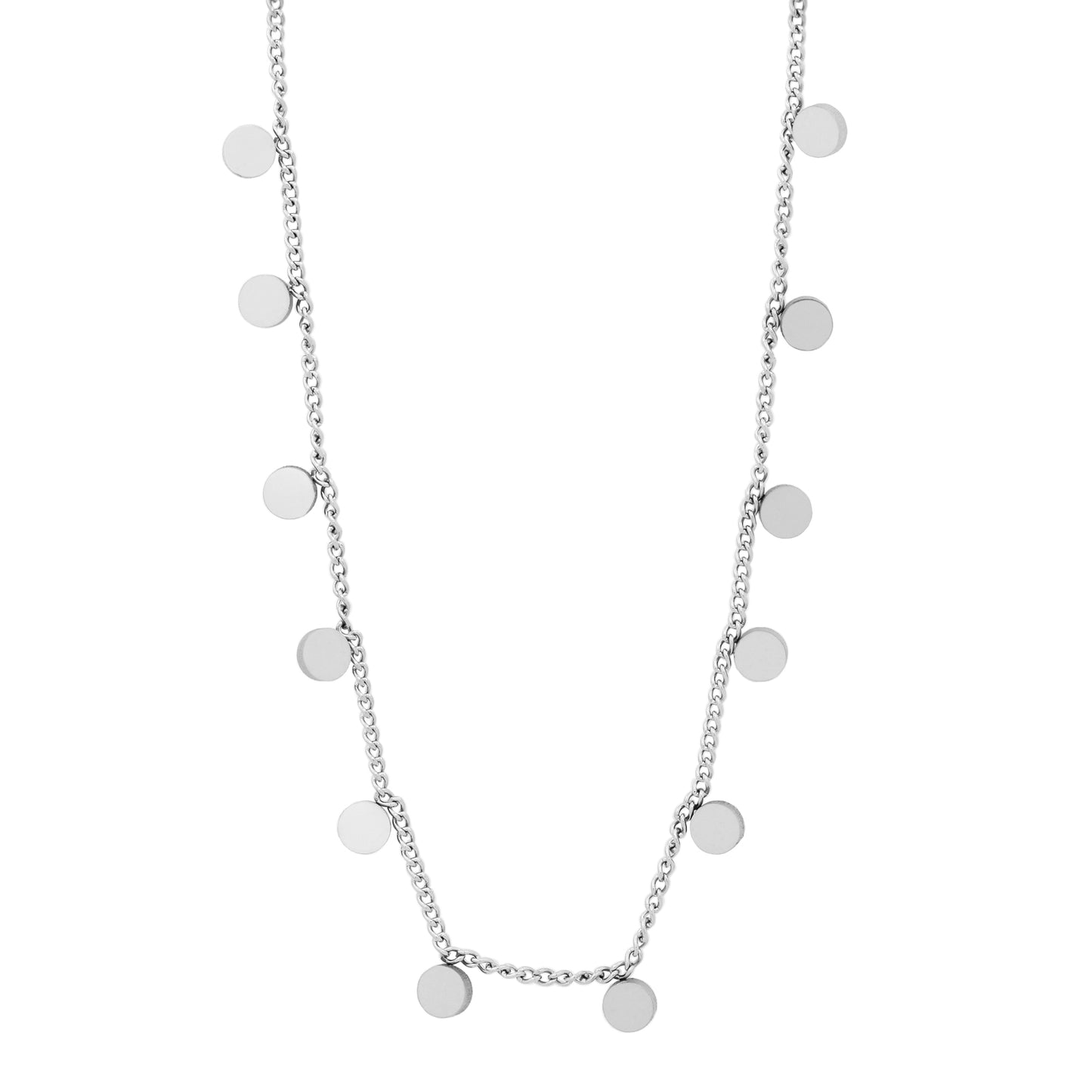 la·Label Jewelry Necklace Round Mini Plates LN-046-ROU