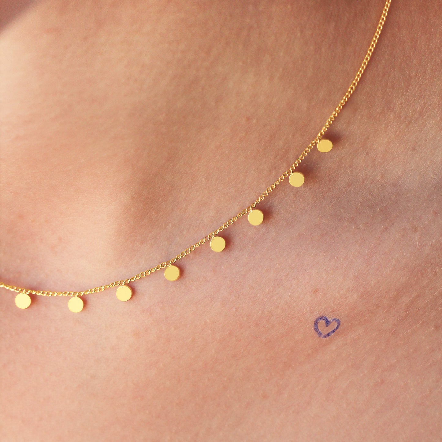 la·Label Jewelry Necklace Round Mini Plates LN-046-ROU