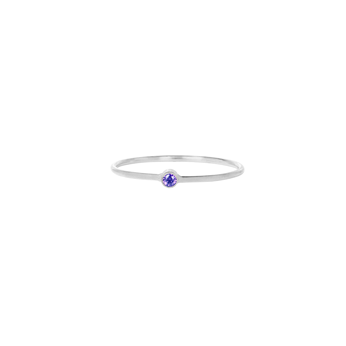 la·Label Jewelry Ring Birthstone February LR-008