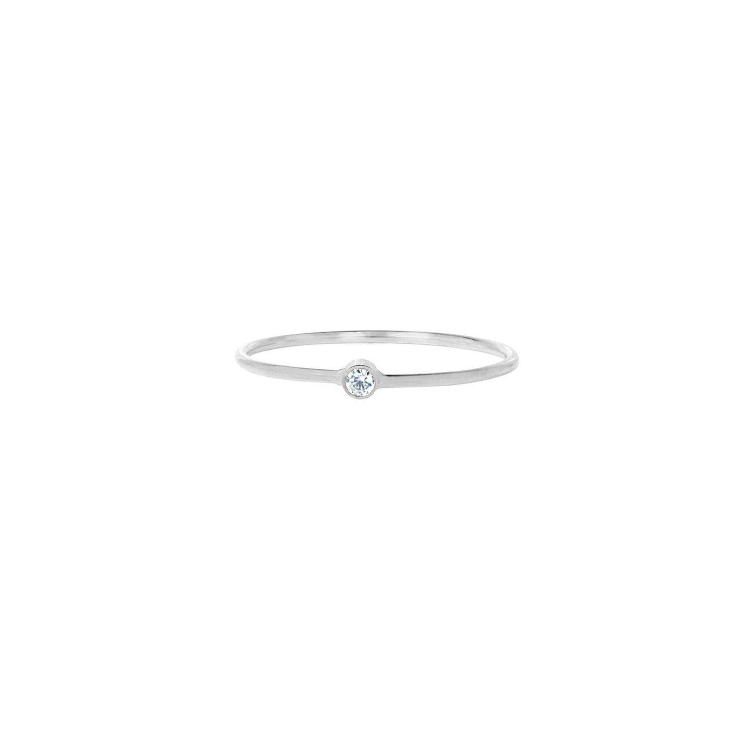 la·Label Jewelry Ring Cubic Zirconia Crystal White LR-019