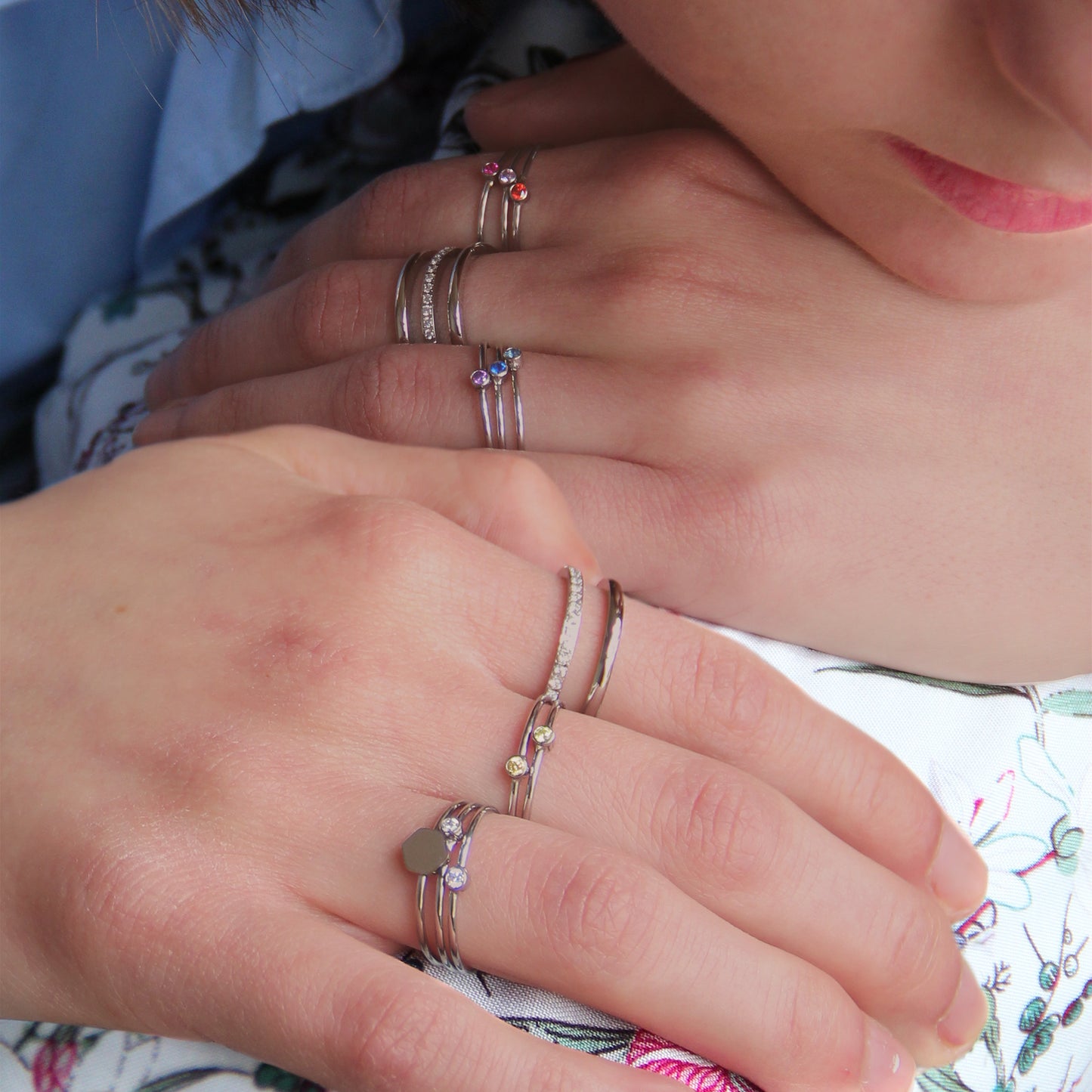 la·Label Jewelry Ring Birthstone February LR-008