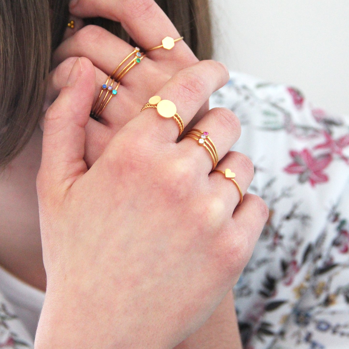 la·Label Jewelry Ring Birthstone February LR-008