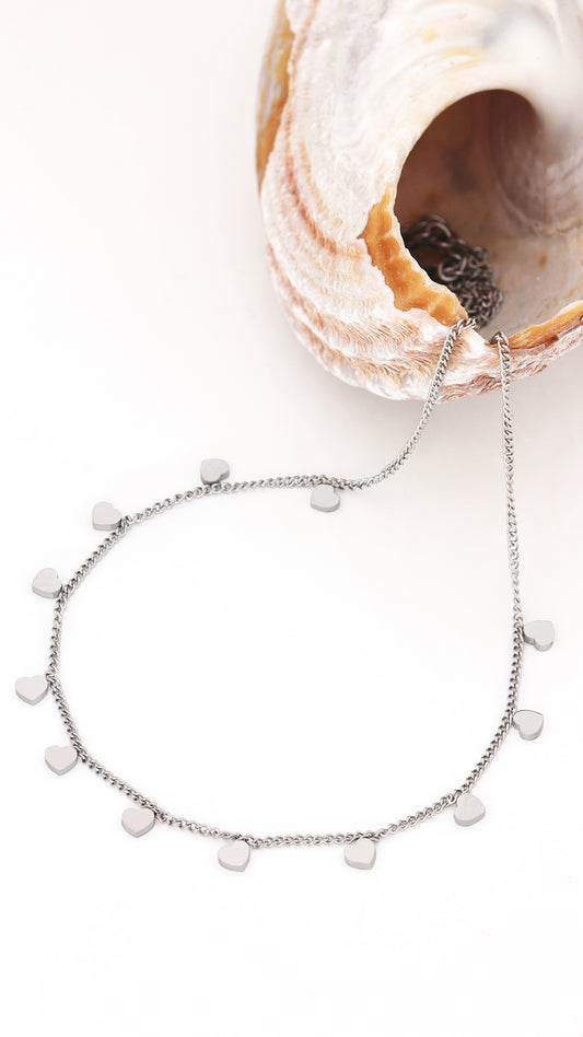 la·Label Jewelry Necklace Mini Hearts LN-047-HEA