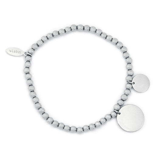 la·Label Jewelry Bracelet Ball Beads small disc pendants