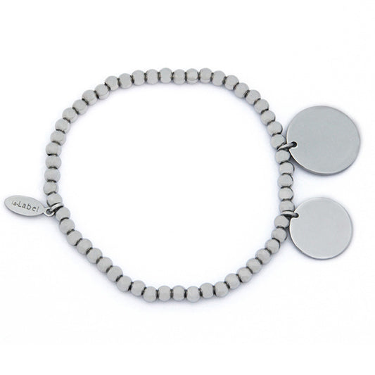la·Label Jewelry Bracelet Ball Beads large disc pendants