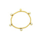 la·Label Jewelry Bracelet Ball Beads Cubic Zirconia