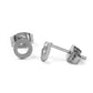 la•Label Jewelry Studs Open Circle LE-018-ROU