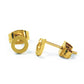 la•Label Jewelry Studs Open Circle LE-018-ROU